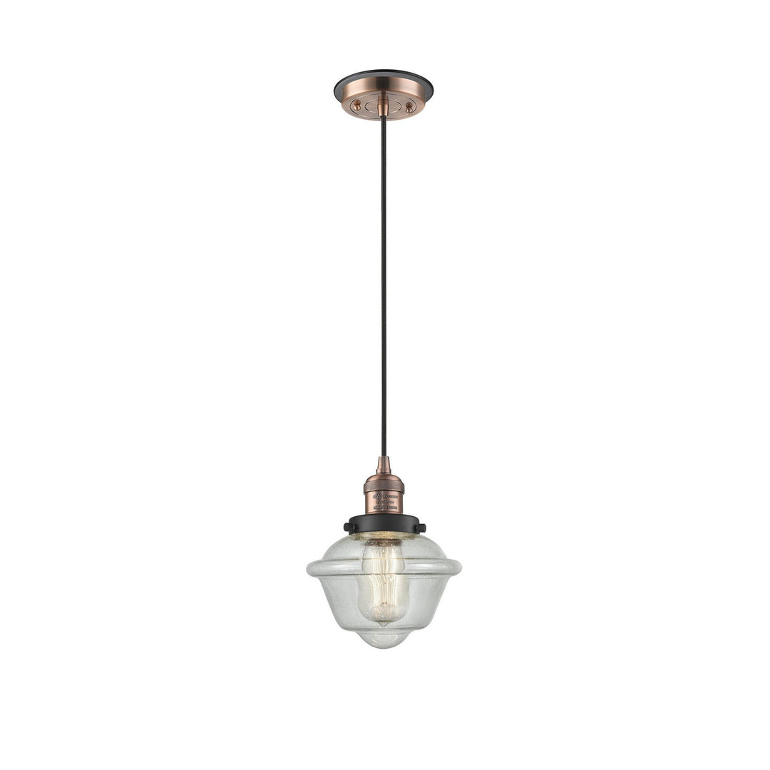 Innovations Franklin Restoration 201CBP-ACBK-G534 Pendant Light - Antique Copper