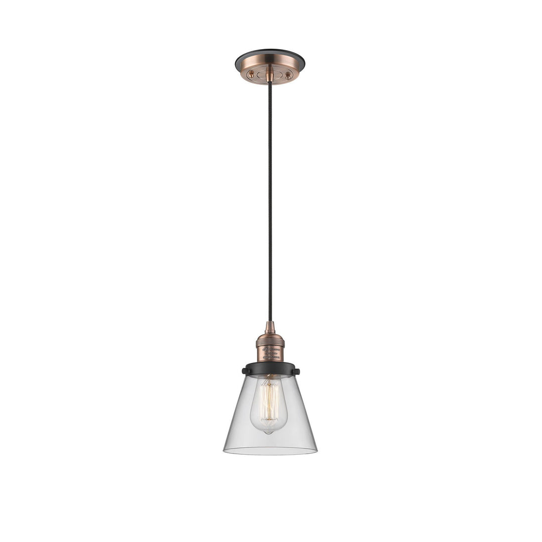 Innovations Franklin Restoration 201CBP-ACBK-G62 Pendant Light - Antique Copper