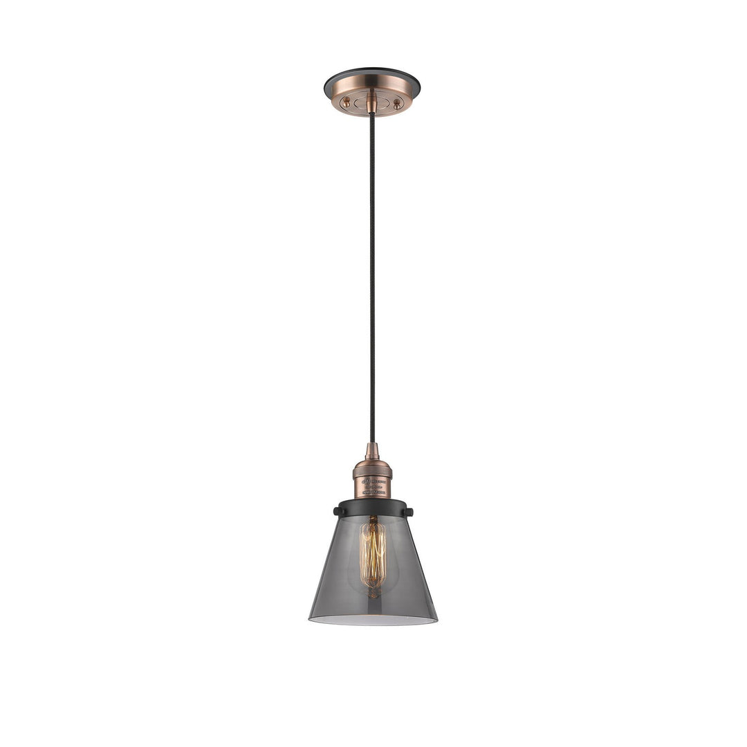 Innovations Franklin Restoration 201CBP-ACBK-G63 Pendant Light - Antique Copper