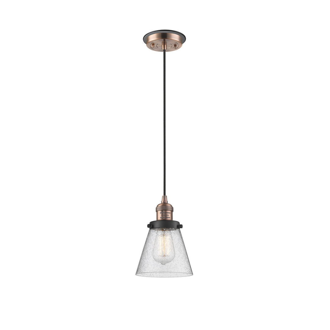 Innovations Franklin Restoration 201CBP-ACBK-G64 Pendant Light - Antique Copper