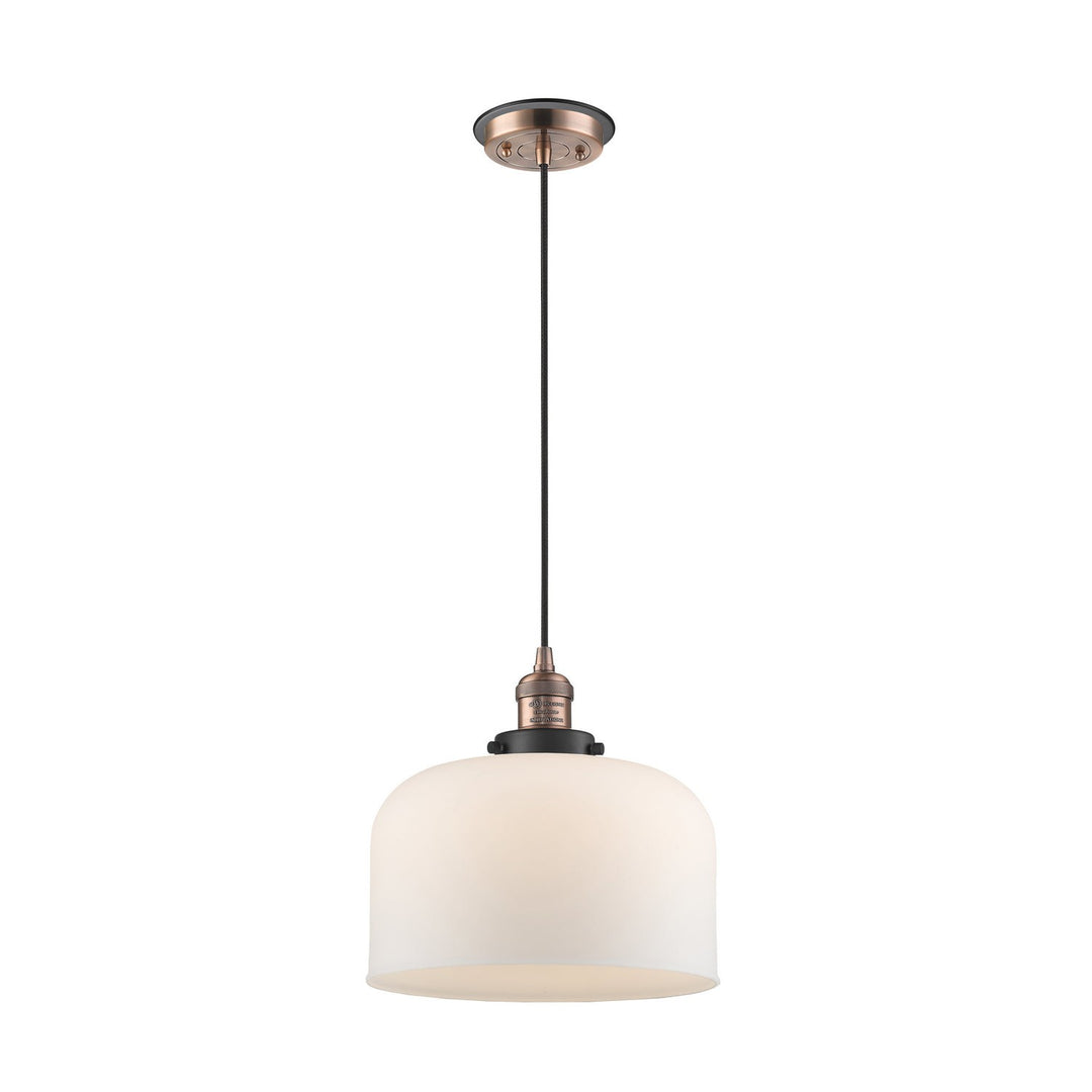 Innovations Franklin Restoration 201CBP-ACBK-G71-L Pendant Light - Antique Copper
