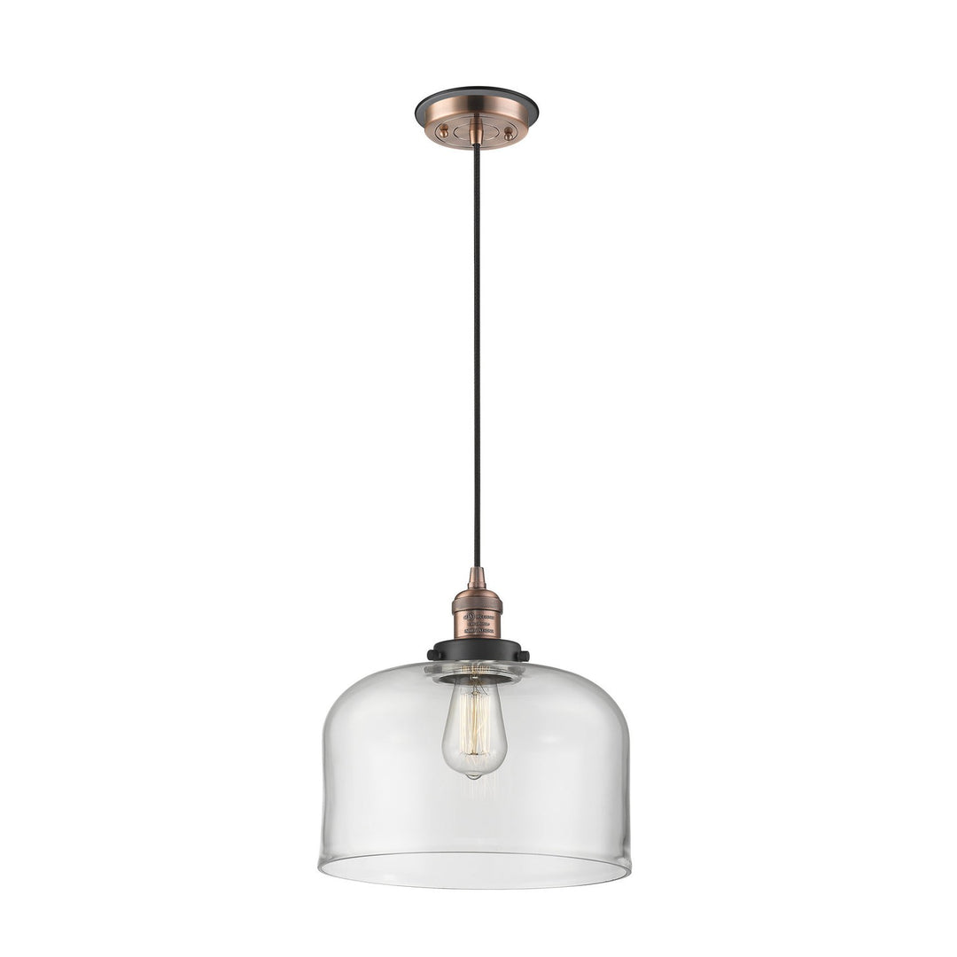 Innovations Franklin Restoration 201CBP-ACBK-G72-L Pendant Light - Antique Copper