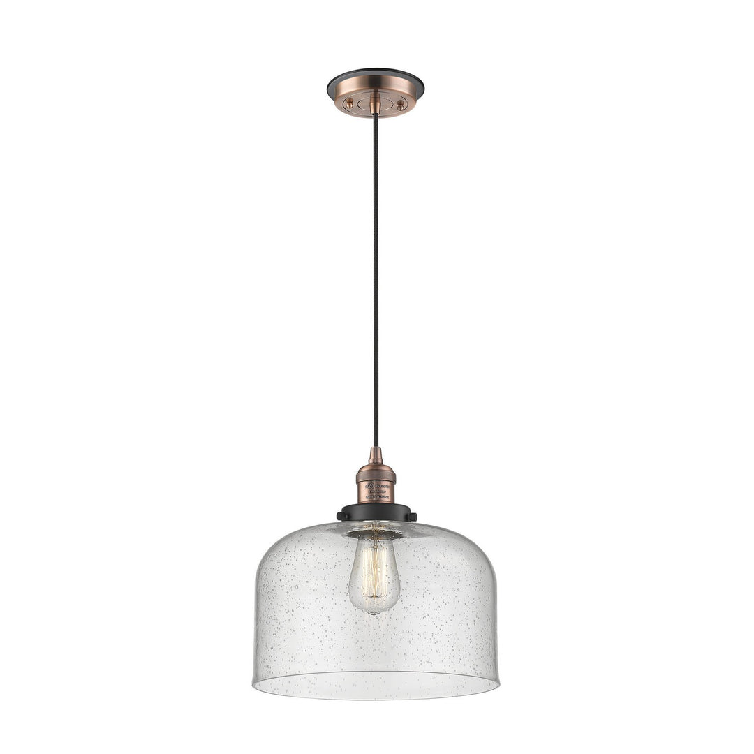 Innovations Franklin Restoration 201CBP-ACBK-G74-L Pendant Light - Antique Copper