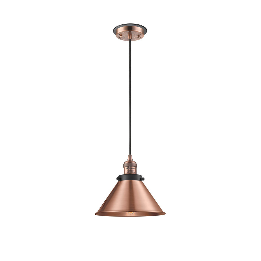 Innovations Franklin Restoration 201CBP-ACBK-M10-AC Pendant Light - Antique Copper