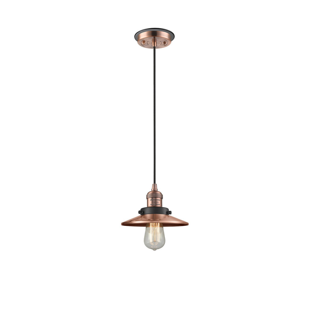 Innovations Franklin Restoration 201CBP-ACBK-M3-AC Pendant Light - Antique Copper