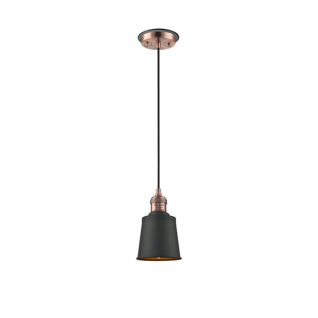 Innovations Franklin Restoration 201CBP-ACBK-M9-BK Pendant Light - Antique Copper