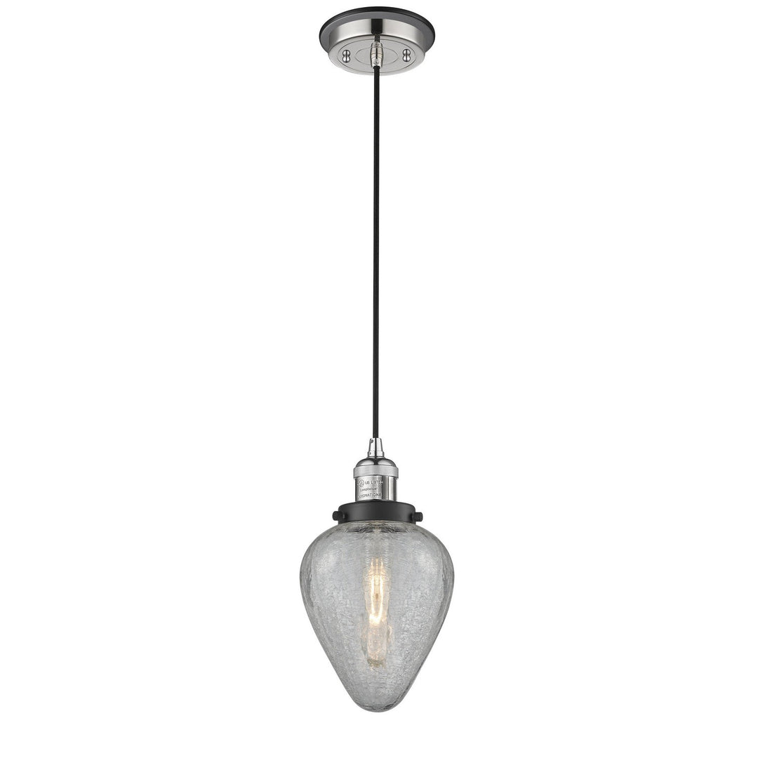 Innovations Franklin Restoration 201CBP-PNBK-G165 Pendant Light - Polished Nickel