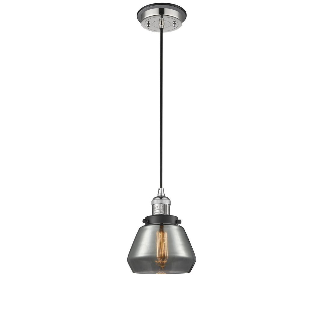 Innovations Franklin Restoration 201CBP-PNBK-G173 Pendant Light - Polished Nickel