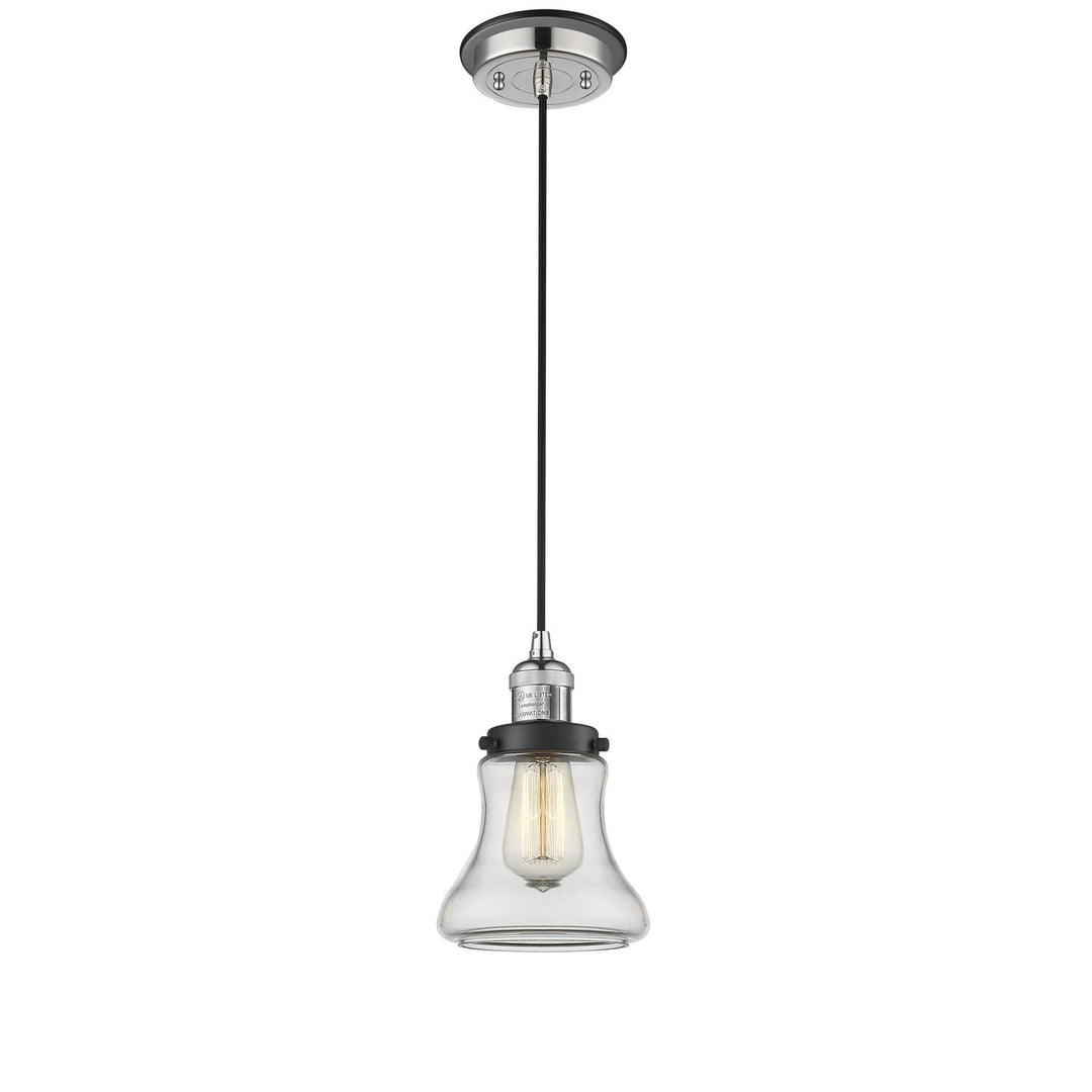 Innovations Franklin Restoration 201CBP-PNBK-G192 Pendant Light - Polished Nickel