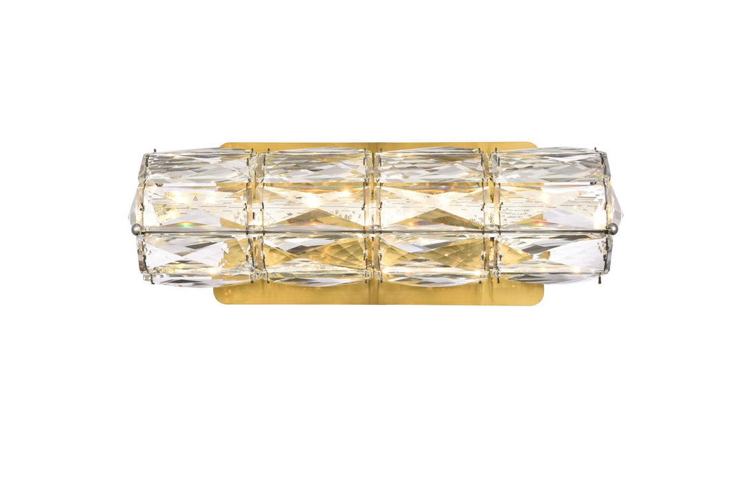 Elegant Valetta 3501W12G Wall Sconce Light - Gold