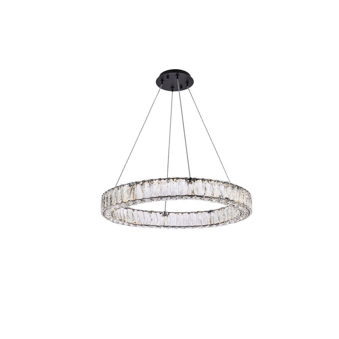 Elegant Monroe 3503D26BK Chandelier Light - Black