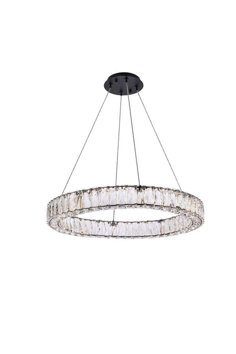 Elegant Monroe 3503D26BK Chandelier Light - Black