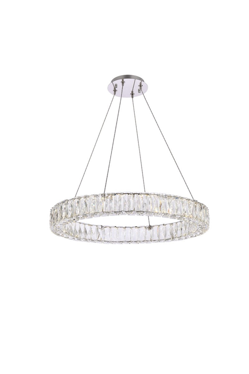 Elegant Monroe 3503D26C Chandelier Light - Chrome