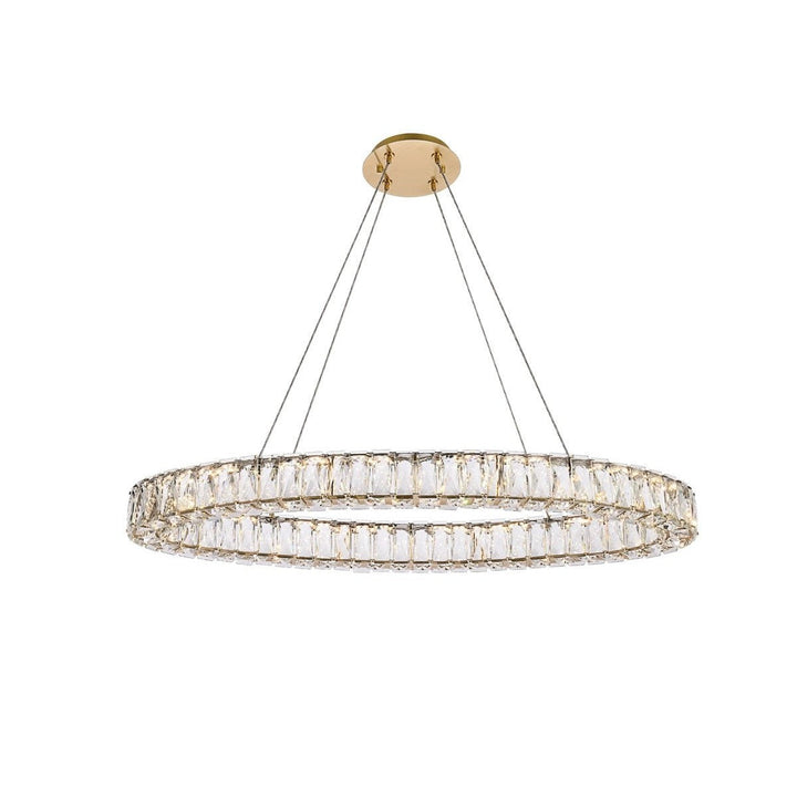 Elegant Monroe 3503D36G Chandelier Light - Gold