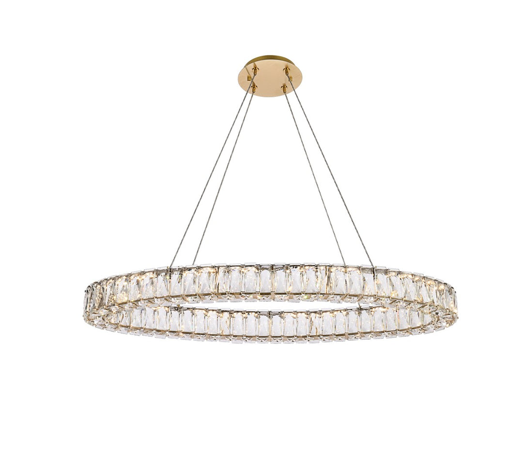 Elegant Monroe 3503D36G Chandelier Light - Gold