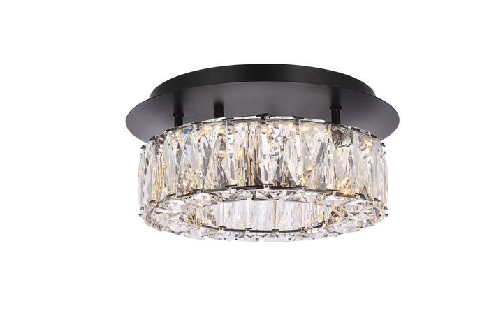 Elegant Monroe 3503F12BK Ceiling Light - Black