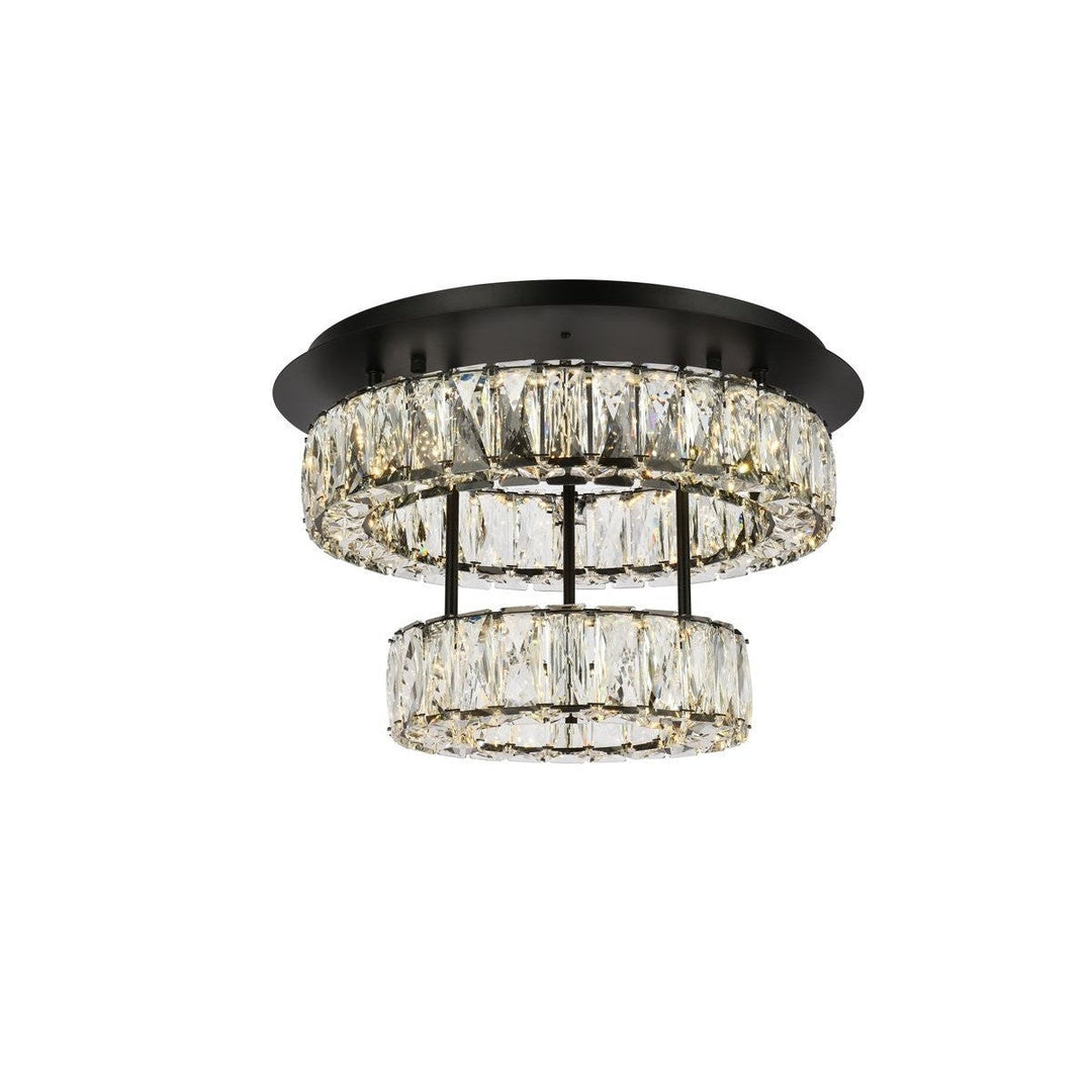 Elegant Monroe 3503F18L2BK Ceiling Light - Black