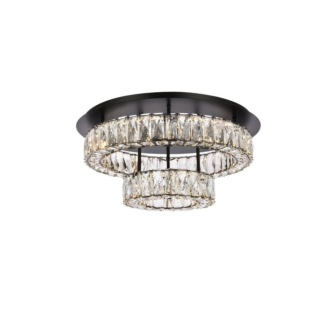 Elegant Monroe 3503F22L2BK Ceiling Light - Black