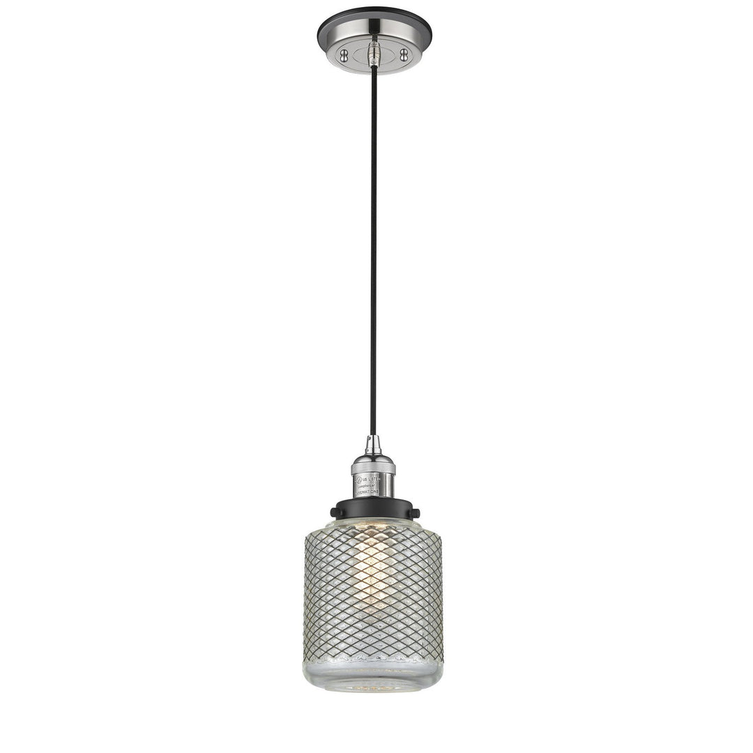 Innovations Franklin Restoration 201CBP-PNBK-G262 Pendant Light - Polished Nickel