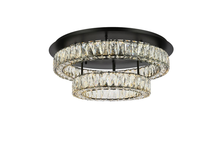 Elegant Monroe 3503F26L2BK Ceiling Light - Black