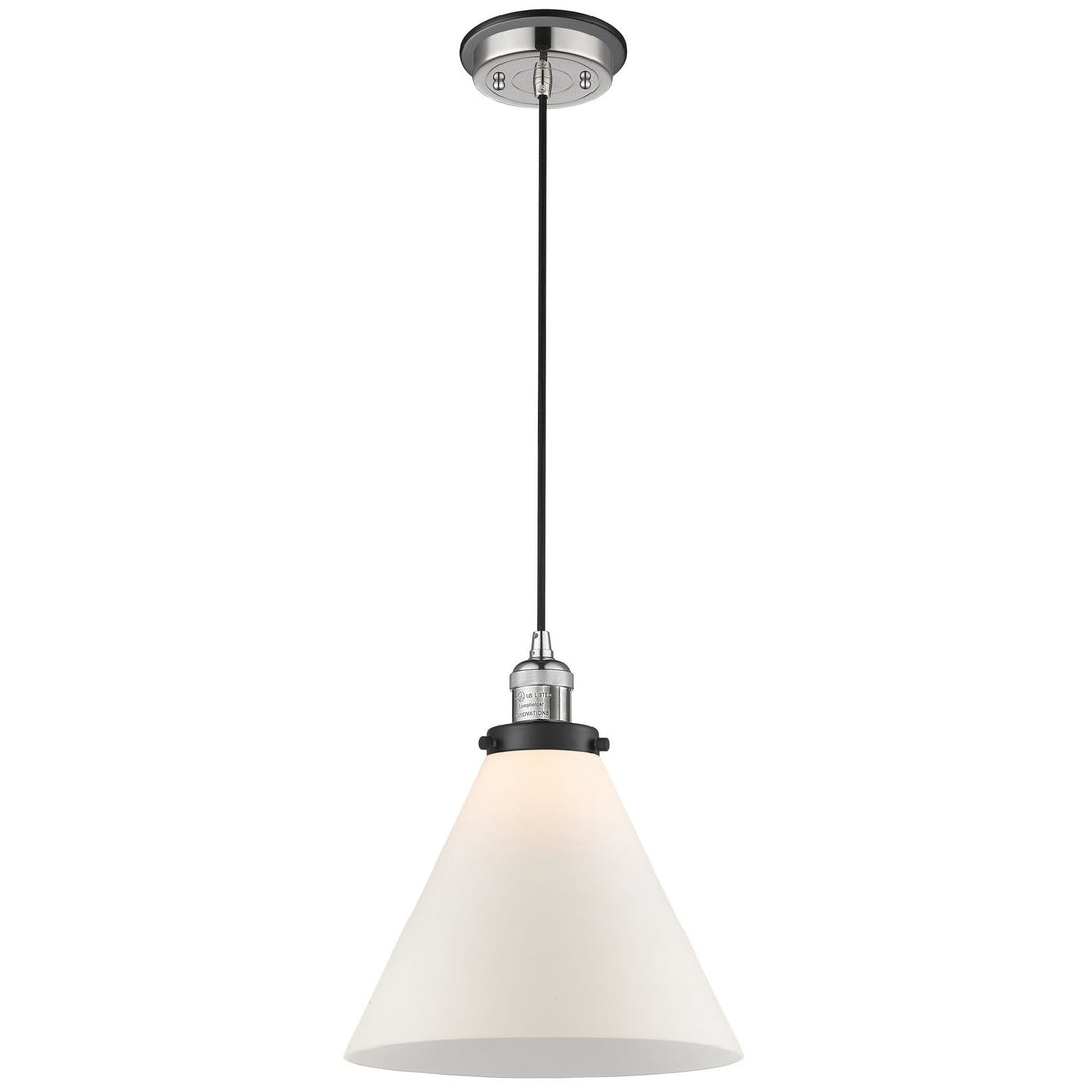 Innovations Franklin Restoration 201CBP-PNBK-G41-L Pendant Light - Polished Nickel