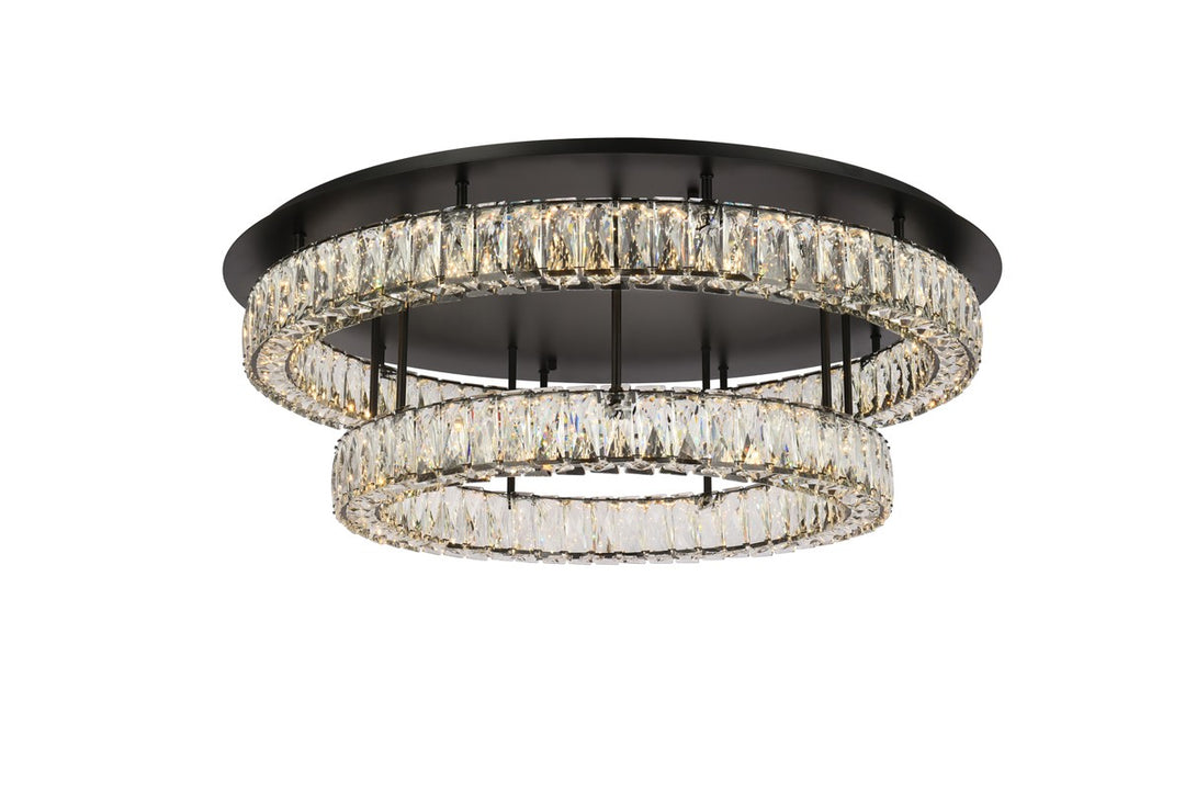 Elegant Monroe 3503F33L2BK Ceiling Light - Black