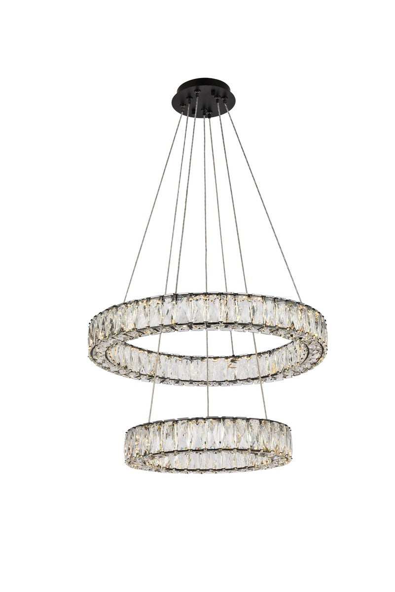 Elegant Monroe 3503G24BK Pendant Light - Black