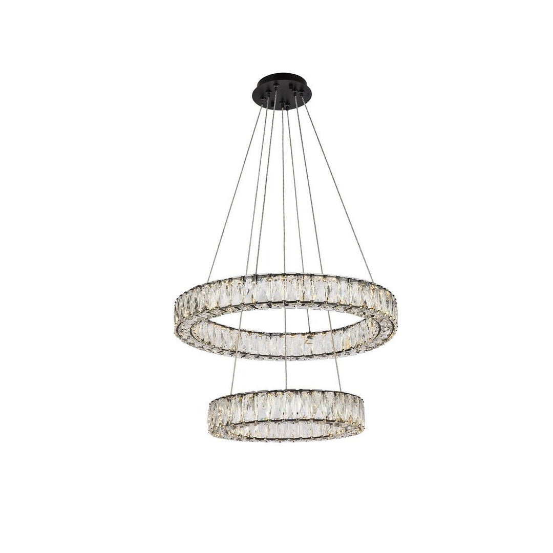 Elegant Monroe 3503G24BK Pendant Light - Black