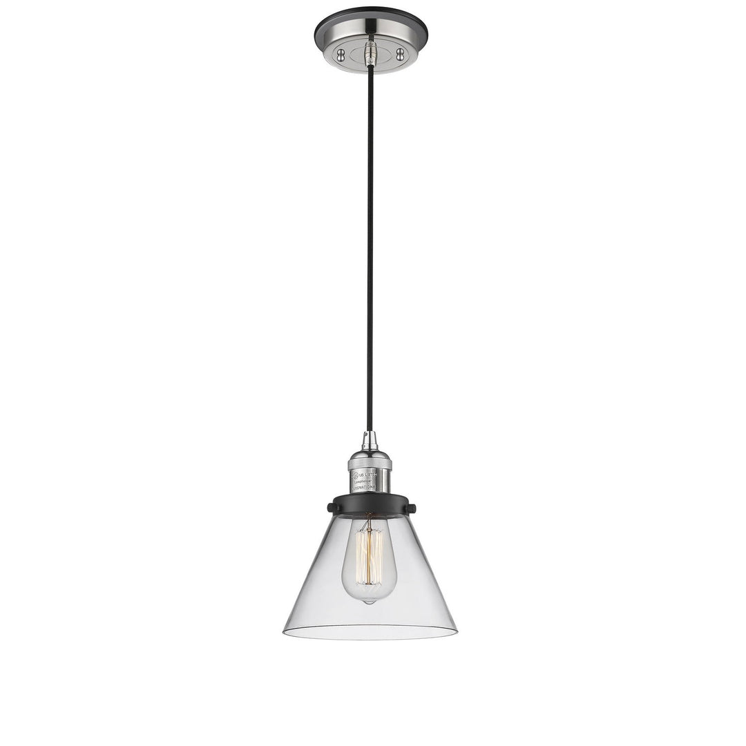 Innovations Franklin Restoration 201CBP-PNBK-G42 Pendant Light - Polished Nickel