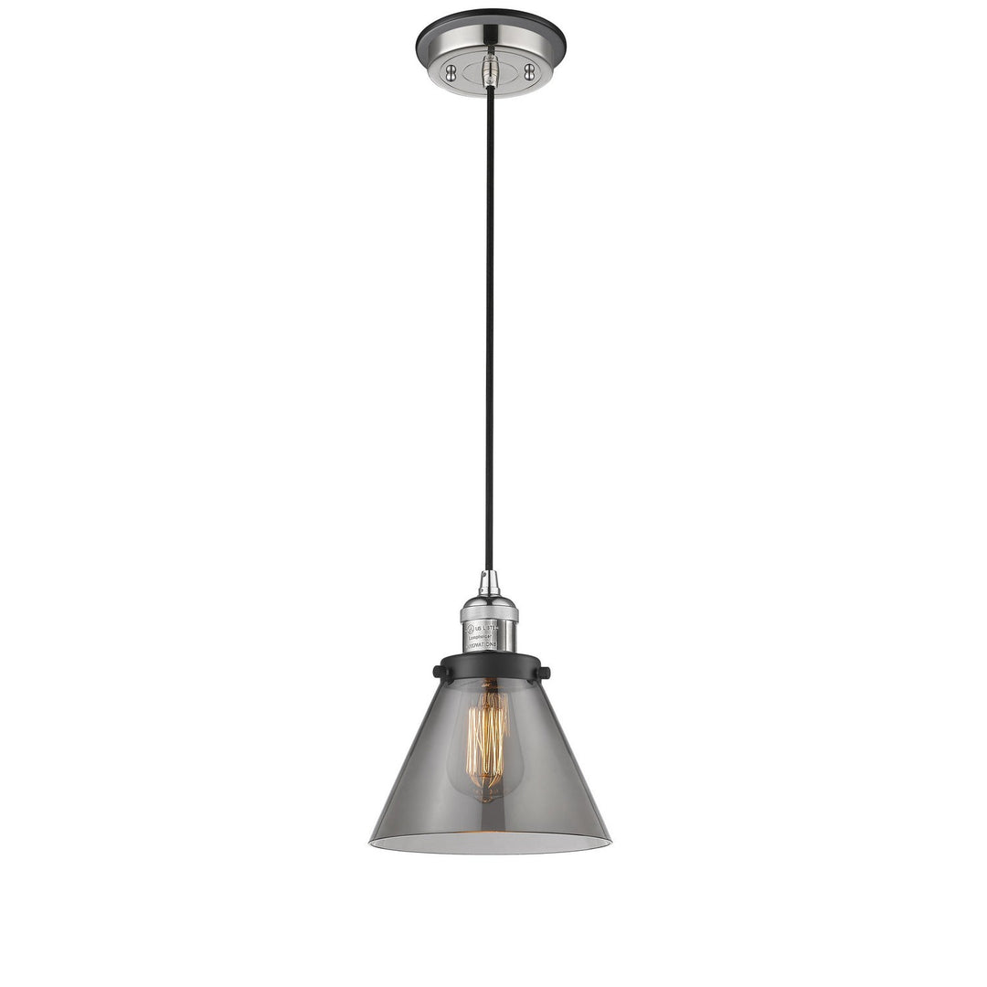 Innovations Franklin Restoration 201CBP-PNBK-G43 Pendant Light - Polished Nickel