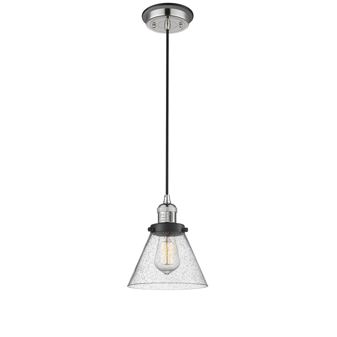 Innovations Franklin Restoration 201CBP-PNBK-G44 Pendant Light - Polished Nickel