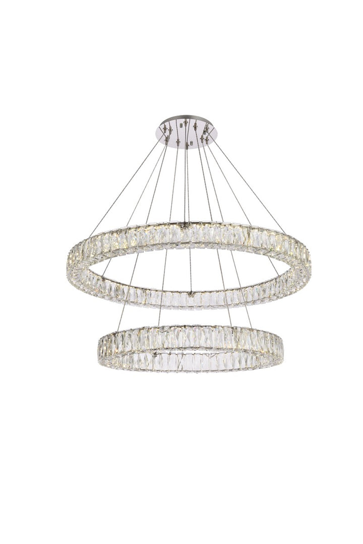 Elegant Monroe 3503G36C Chandelier Light - Chrome