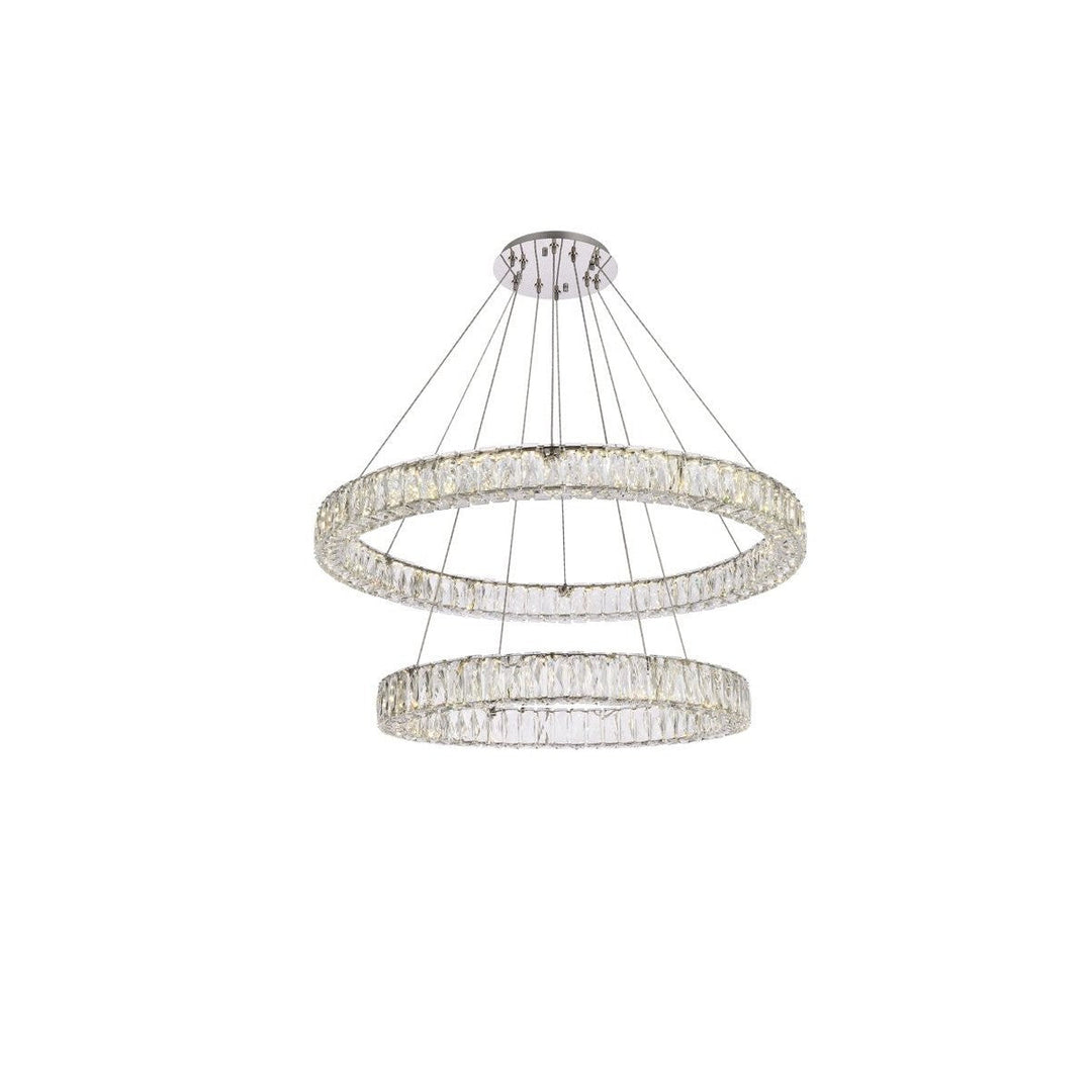 Elegant Monroe 3503G36C Chandelier Light - Chrome