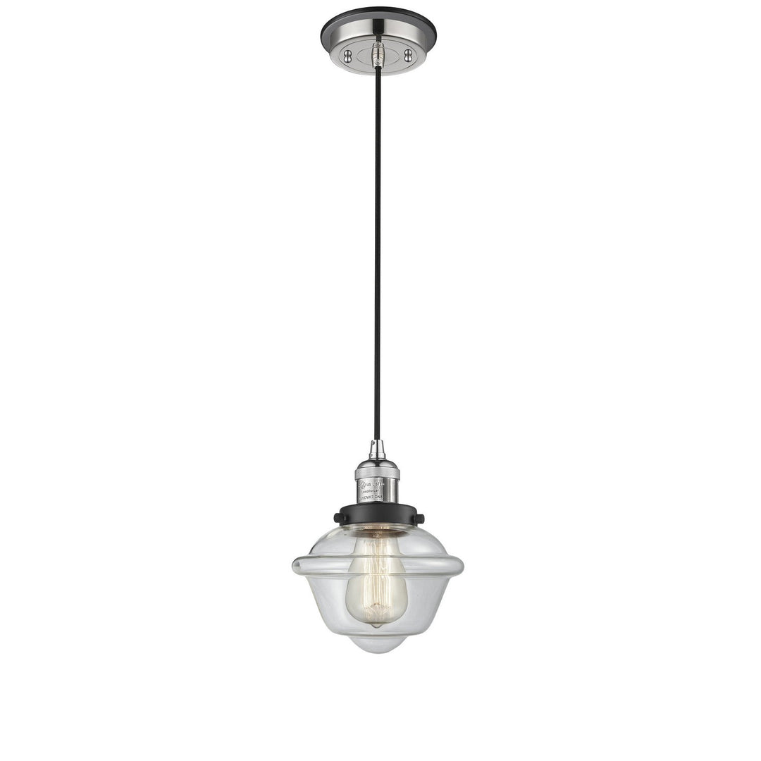 Innovations Franklin Restoration 201CBP-PNBK-G532 Pendant Light - Polished Nickel