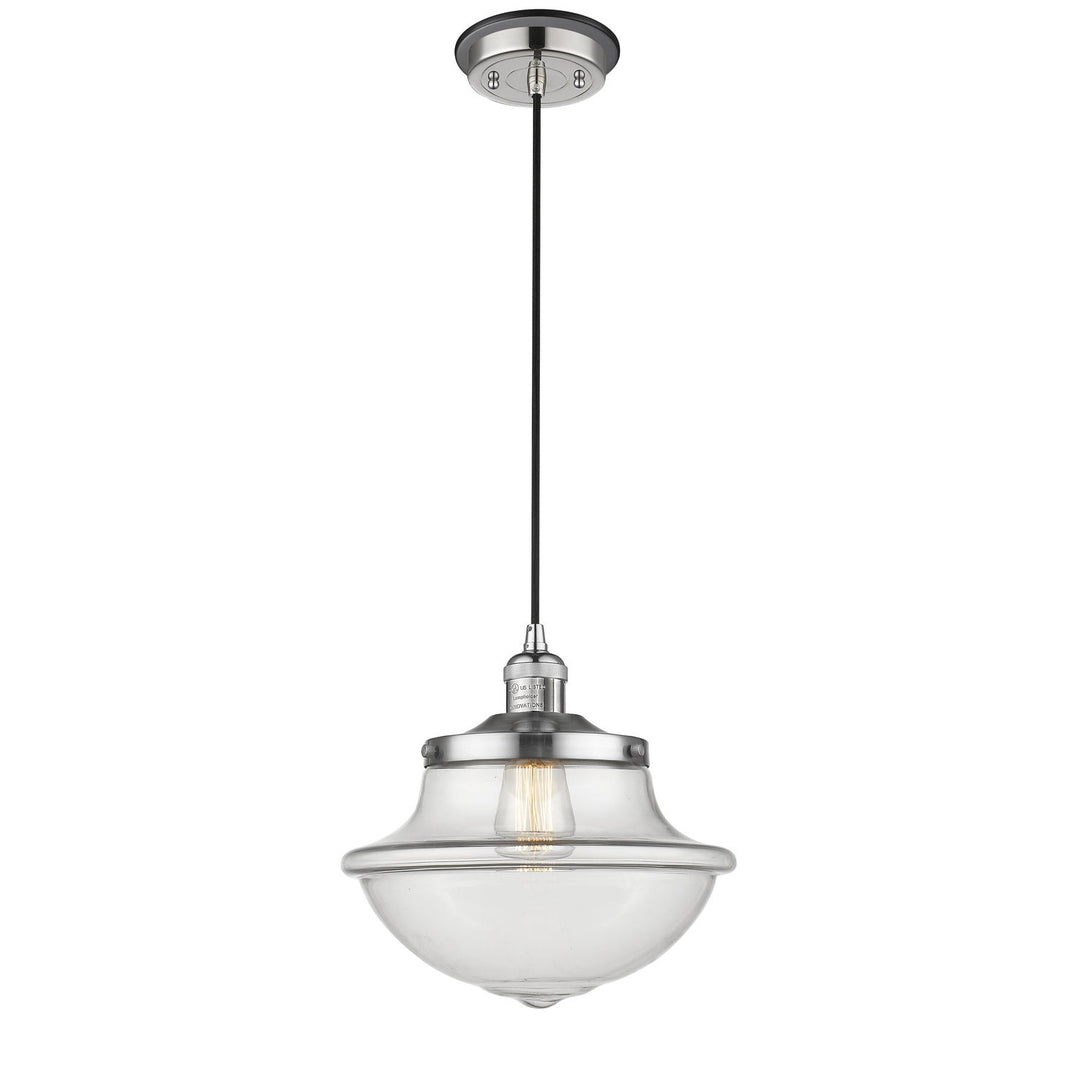 Innovations Franklin Restoration 201CBP-PNBK-G542 Pendant Light - Polished Nickel