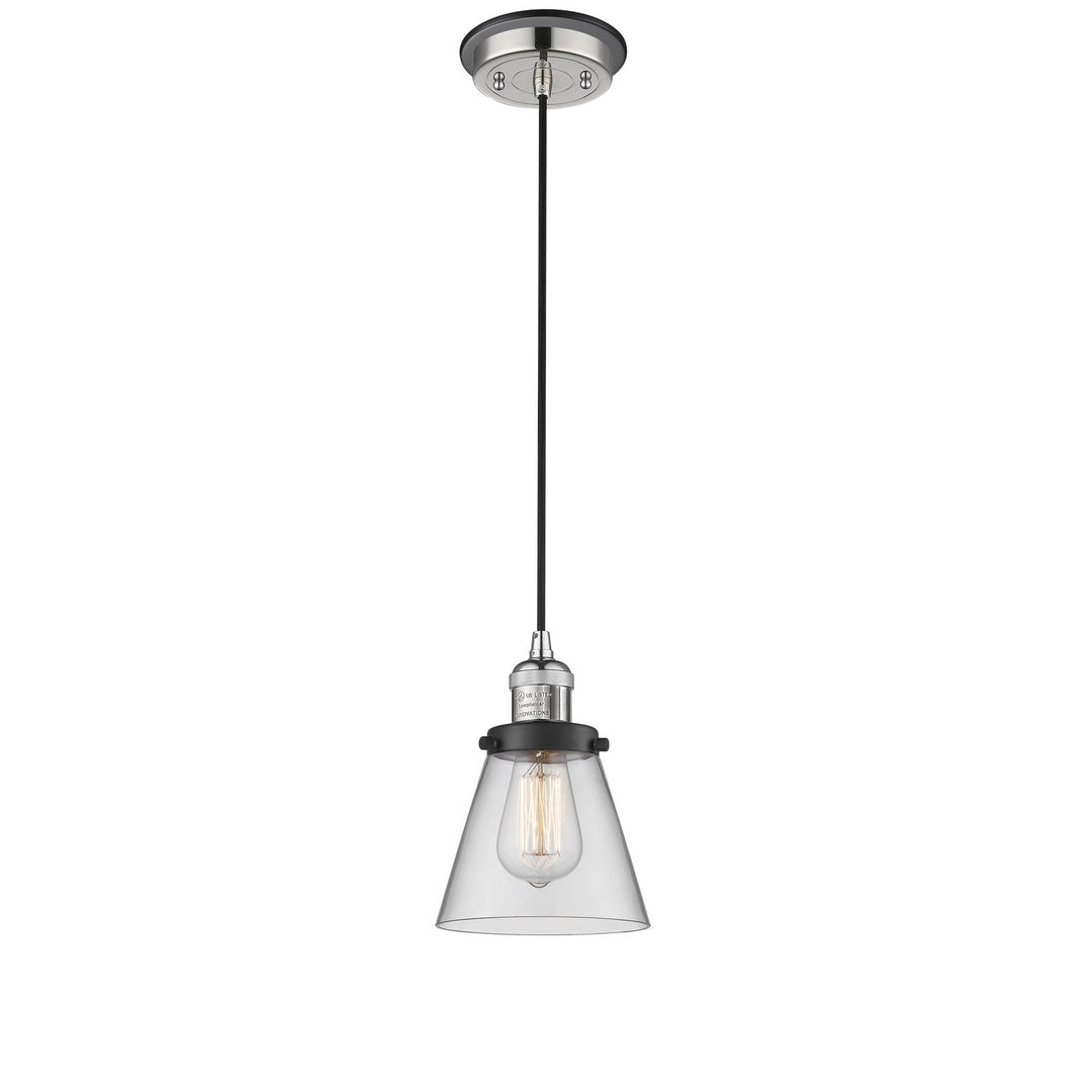 Innovations Franklin Restoration 201CBP-PNBK-G62 Pendant Light - Polished Nickel