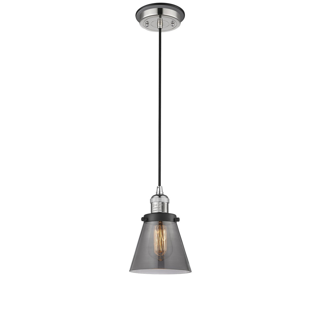 Innovations Franklin Restoration 201CBP-PNBK-G63 Pendant Light - Polished Nickel