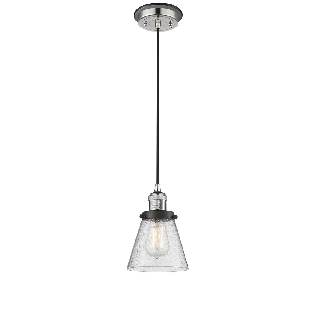 Innovations Franklin Restoration 201CBP-PNBK-G64 Pendant Light - Polished Nickel