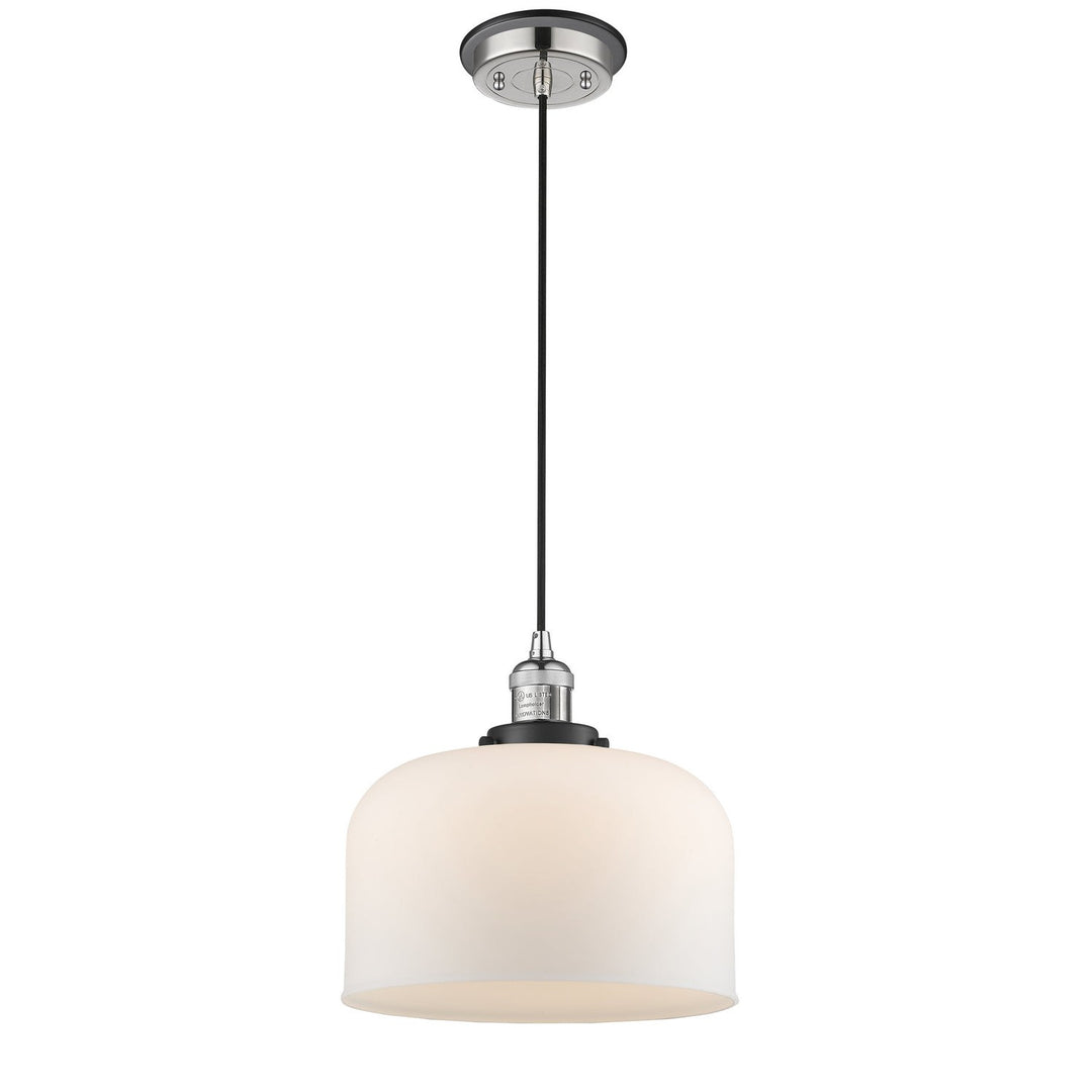 Innovations Franklin Restoration 201CBP-PNBK-G71-L Pendant Light - Polished Nickel