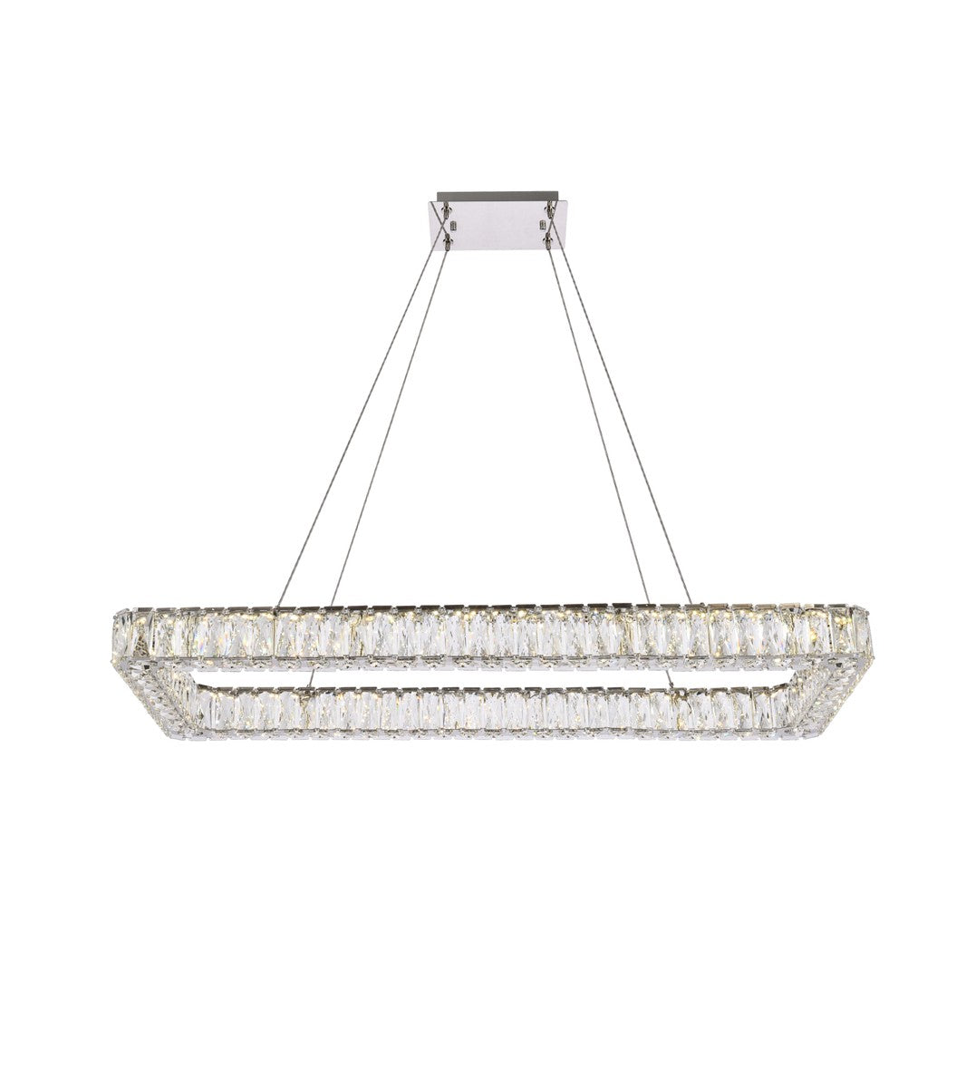 Elegant Monroe 3504D42L1C Pendant Light - Chrome