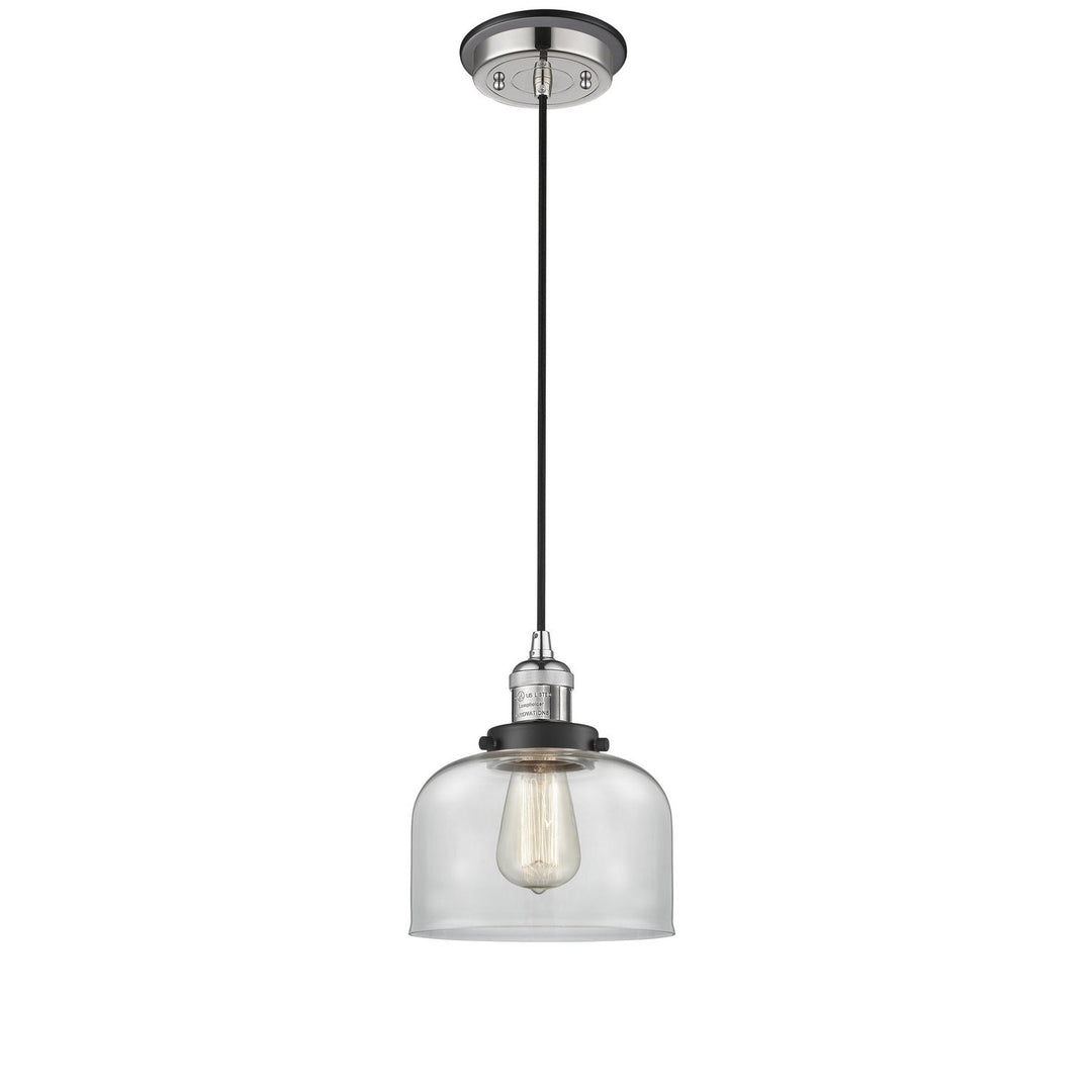 Innovations Franklin Restoration 201CBP-PNBK-G72 Pendant Light - Polished Nickel