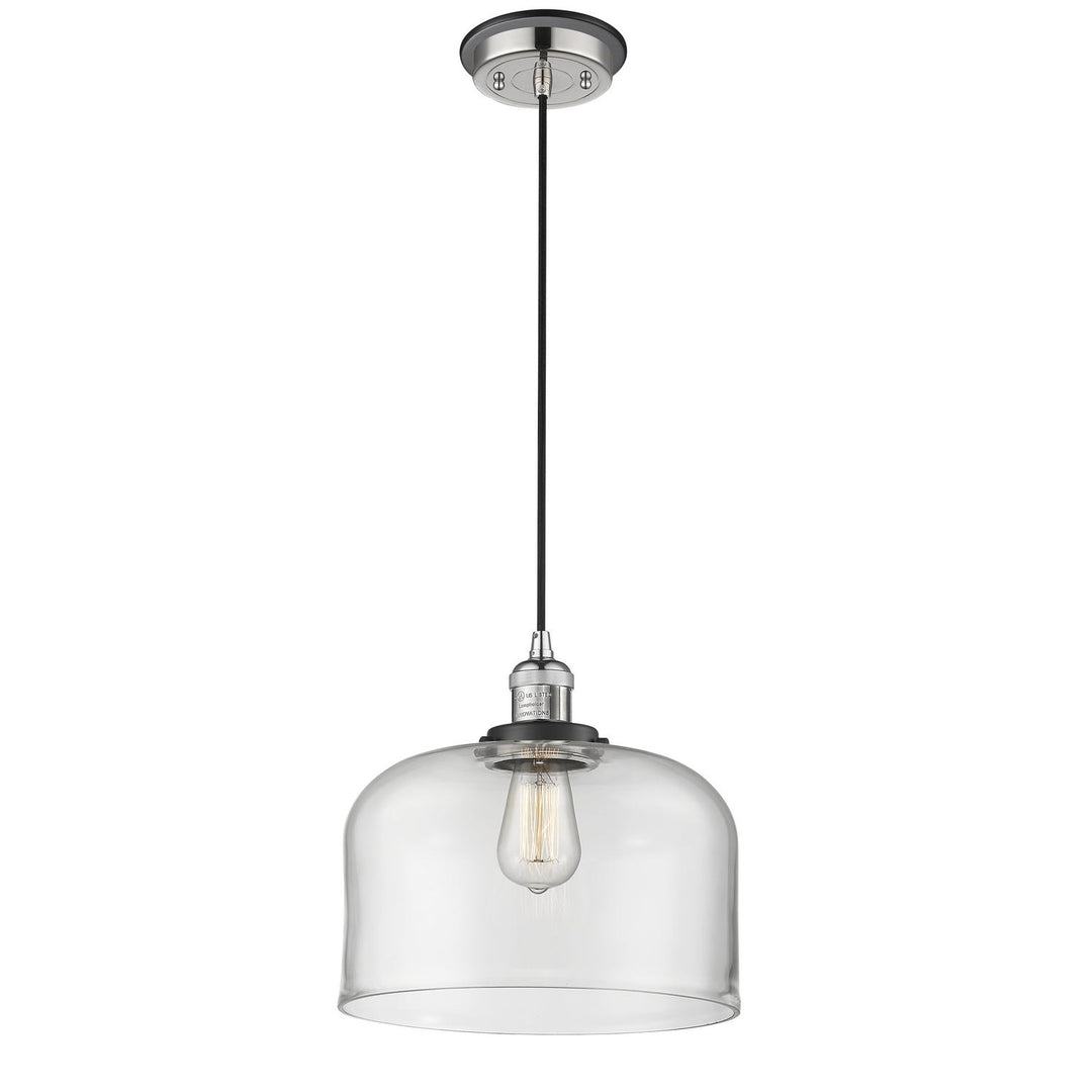 Innovations Franklin Restoration 201CBP-PNBK-G72-L Pendant Light - Polished Nickel