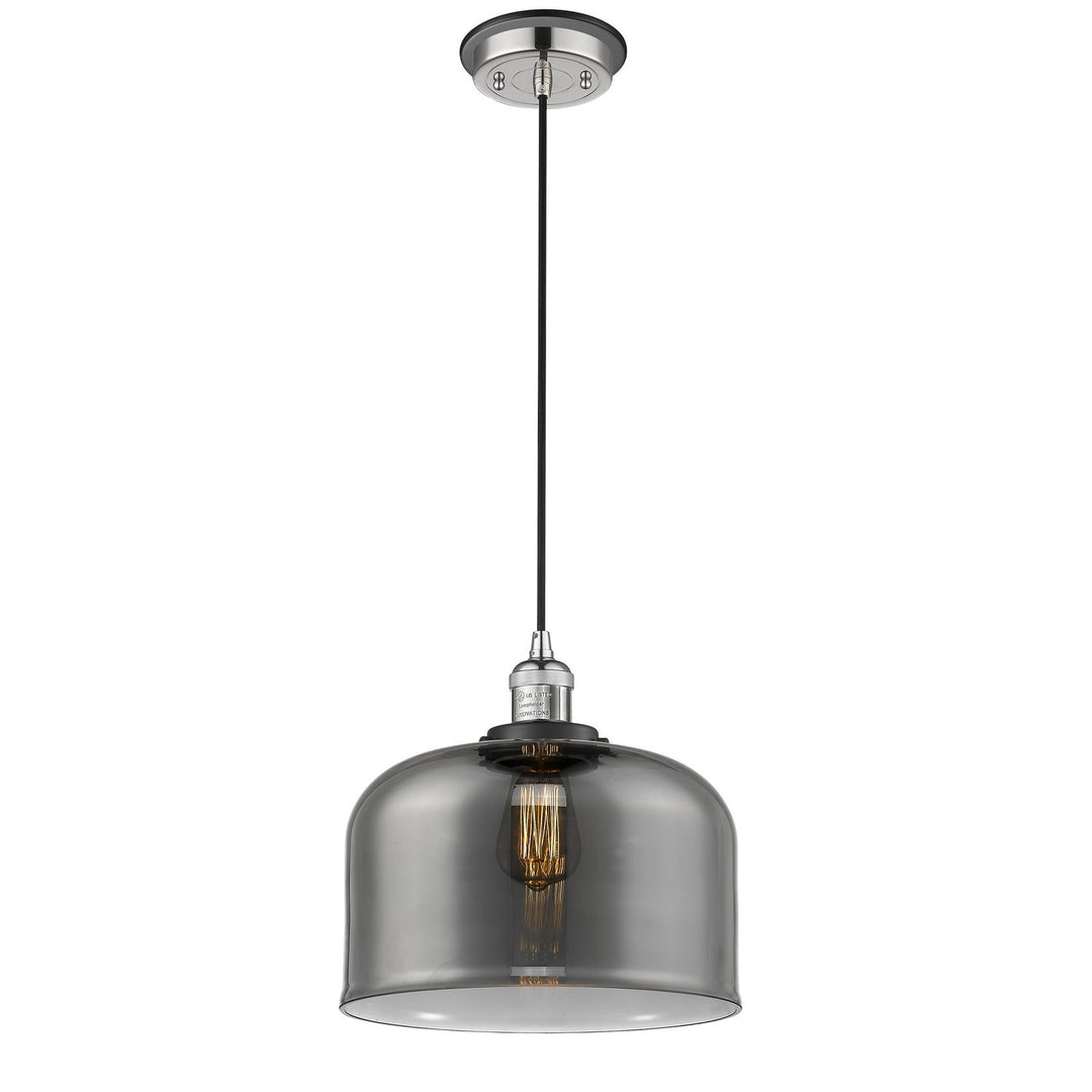 Innovations Franklin Restoration 201CBP-PNBK-G73-L Pendant Light - Polished Nickel