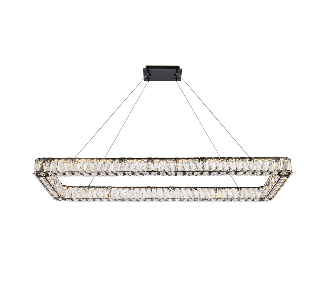 Elegant Monroe 3504D50L1BK Pendant Light - Black