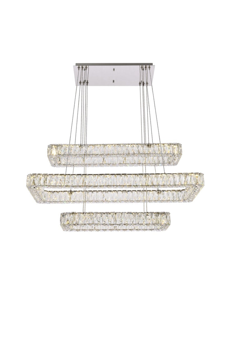 Elegant Monroe 3504G42L3C Pendant Light - Chrome