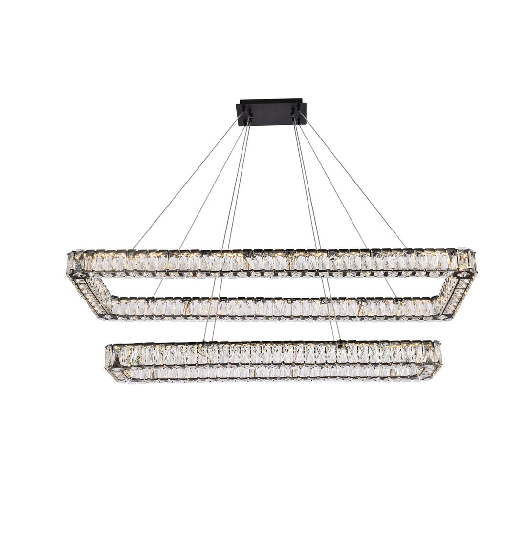 Elegant Monroe 3504G50L2BK Pendant Light - Black