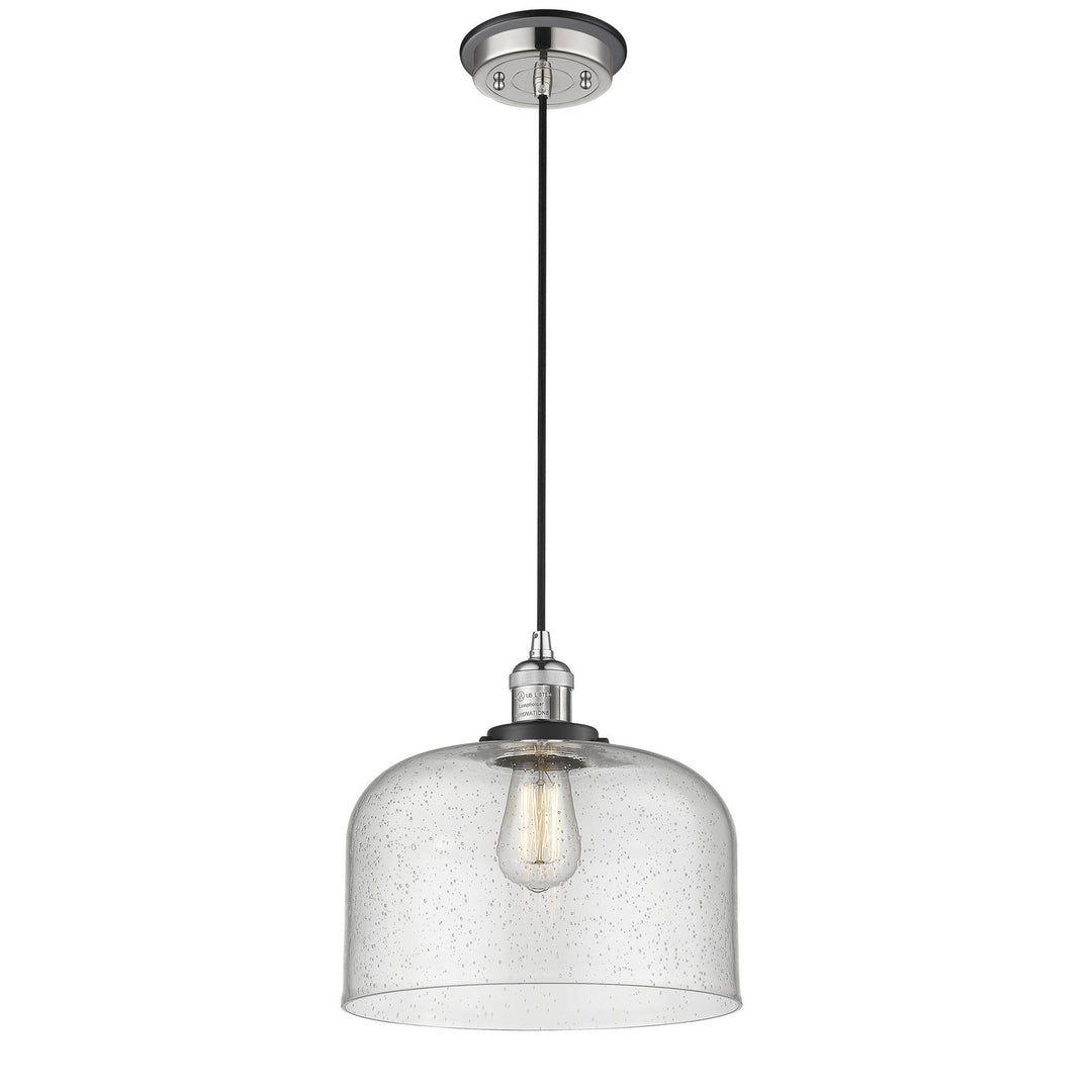 Innovations Franklin Restoration 201CBP-PNBK-G74-L Pendant Light - Polished Nickel