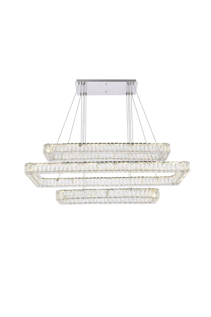 Elegant Monroe 3504G50L3C Pendant Light - Chrome