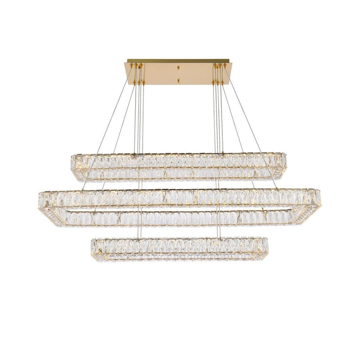 Elegant Monroe 3504G50L3G Pendant Light - Gold