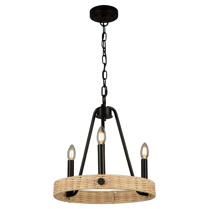 Artcraft Perris AC11713BK Chandelier Light - Black